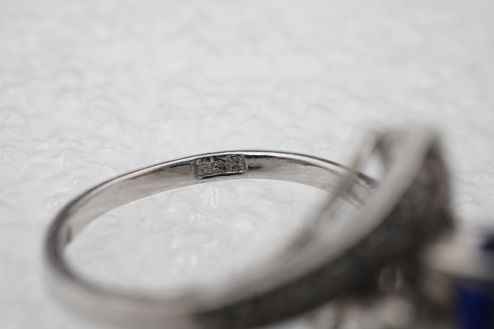 A sapphire and diamond ring